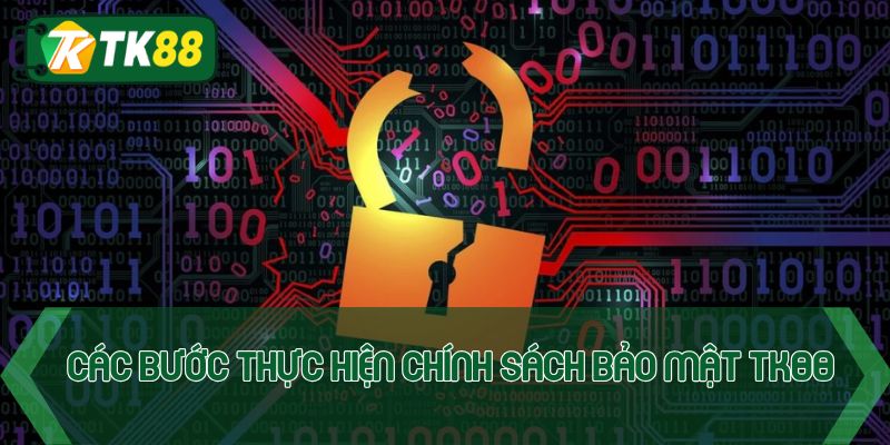 Các bước thực hiện chính sách bảo mật TK88