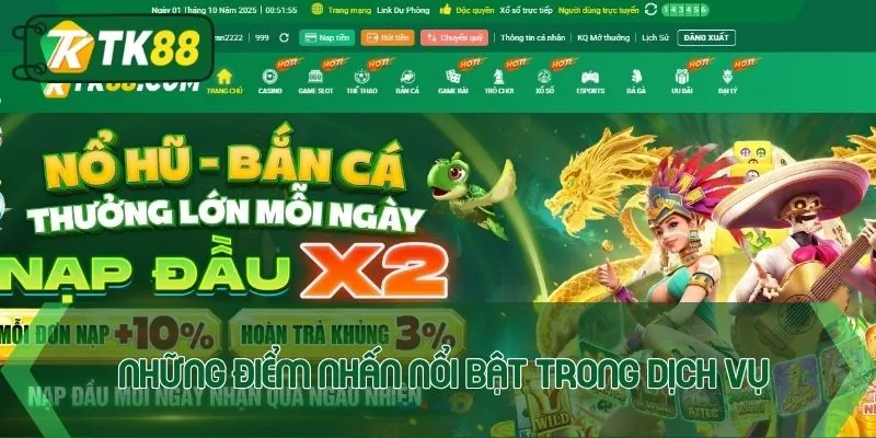 Giới thiệu TK88 và những điểm nhấn nổi bật trong dịch vụ 